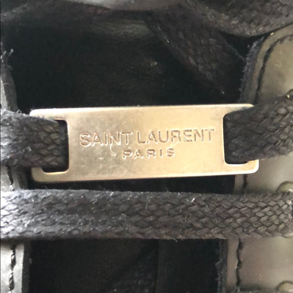 Saint Laurent Mid Top Velcro Sneakers - Picture 2 of 8